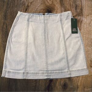 Wild Fable Denim Mini‎ Skirt Women’s Size 4 Light Blue Wash High Rise NWT